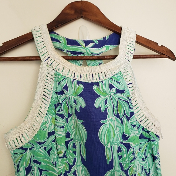 Lily Pulitzer Koala of the Wild Lea Racerback Shift Dress Tropical Womens Size 4 - Picture 10 of 11